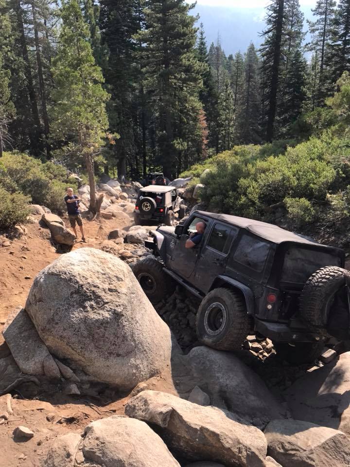 large rocks on Rubicon Trail